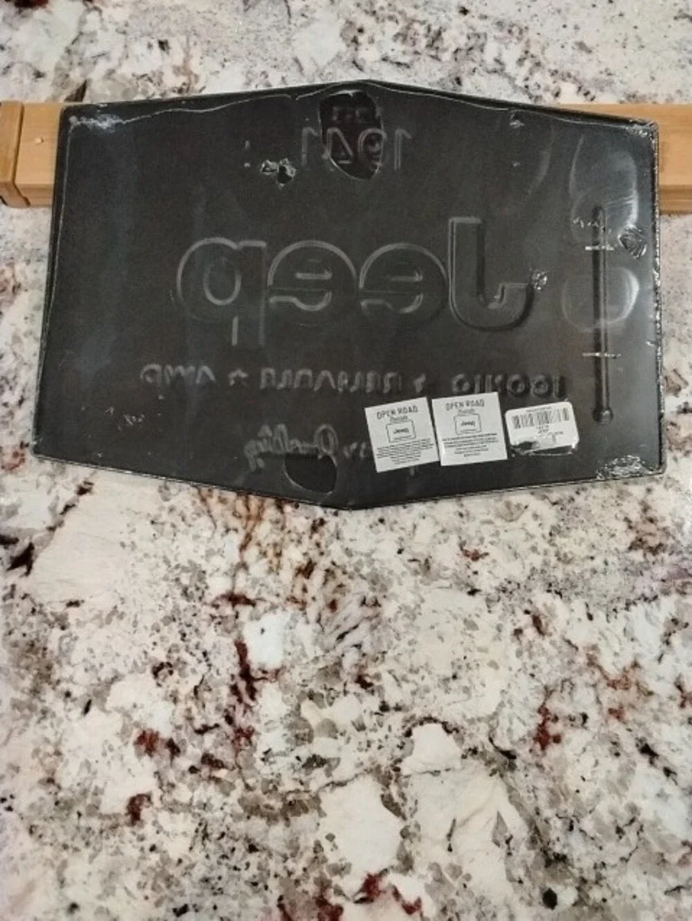 Jeep Black, Red & White Superior Quality Wall Sign W/ Built In Thermometer